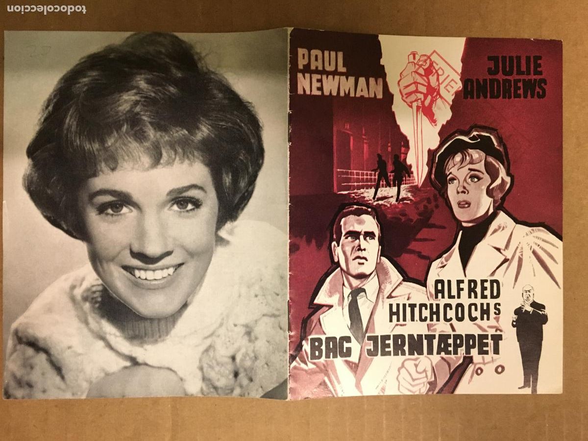 Cinema: PTCC 329 CORTINA RASGADA PROGRAMA LIBRITO DANES ALFRED HITCHCOCK PAUL NEWMAN JULIE ANDREWS