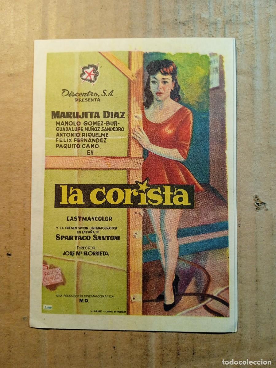 Cinema: FOLLETO DE MANO DOBLE DE LA PEL&Iacute;CULA LA CORISTA