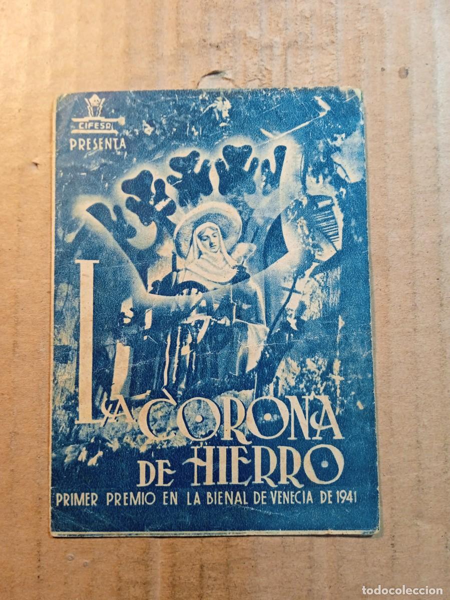 Cinema: FOLLETO DE MANO DOBLE DE LA PEL&Iacute;CULA LA CORONA DE HIERRO