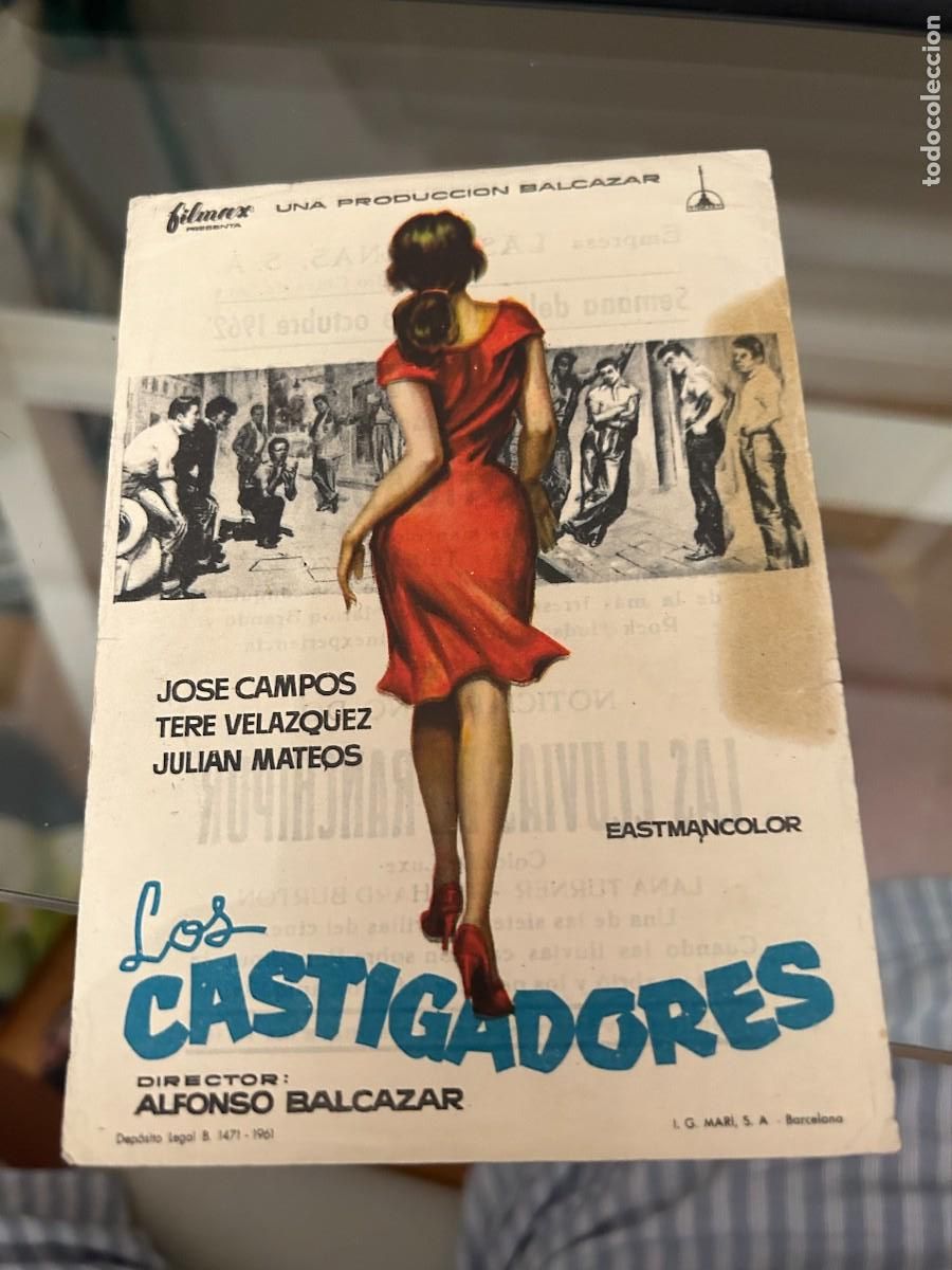 Cine: 1783 LOA CASTIGADORES CINES ARENAS Y LICEO CON PUBLICIDAD BUEN ESTADO