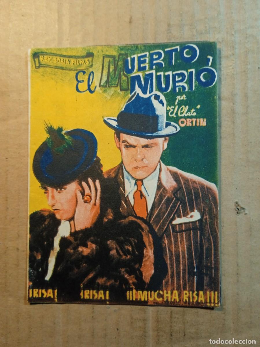 Cinema: FOLLETO DE MANO DOBLE DE LA PEL&Iacute;CULA EL MUERTO MURI&Oacute;