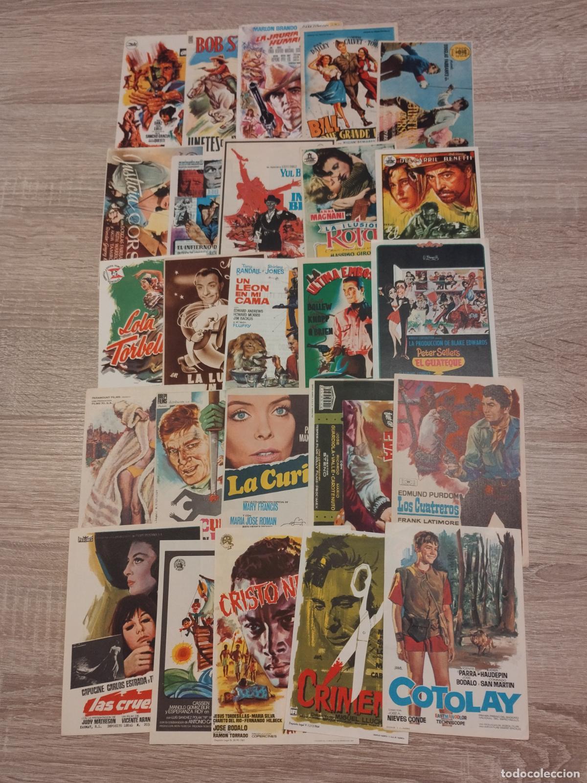 Cinema: FAC 5 LOTE DE 100 PROGRAMAS DE CINE CON Y SIN PUBLICIDAD. VER FOTOS. BUENA CALIDAD.