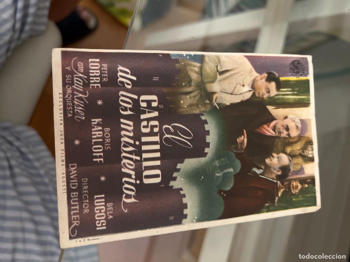 Cine: 1790 EL CASTILLO DE LOS MISTERIOS CINEMA GOYA ZARAGOZA CON PUBLICIDAD BUEN ESTADO