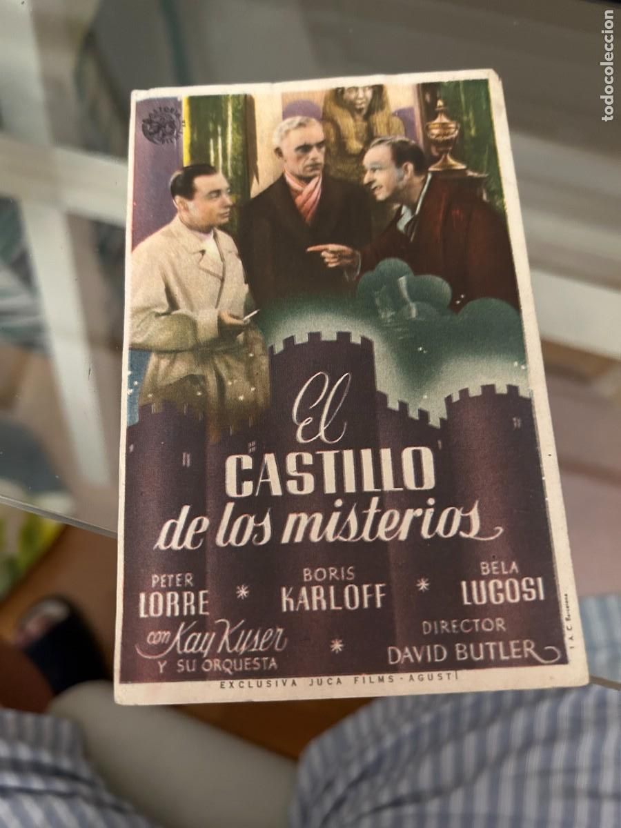 Cine: 1790 EL CASTILLO DE LOS MISTERIOS CINEMA GOYA ZARAGOZA CON PUBLICIDAD BUEN ESTADO