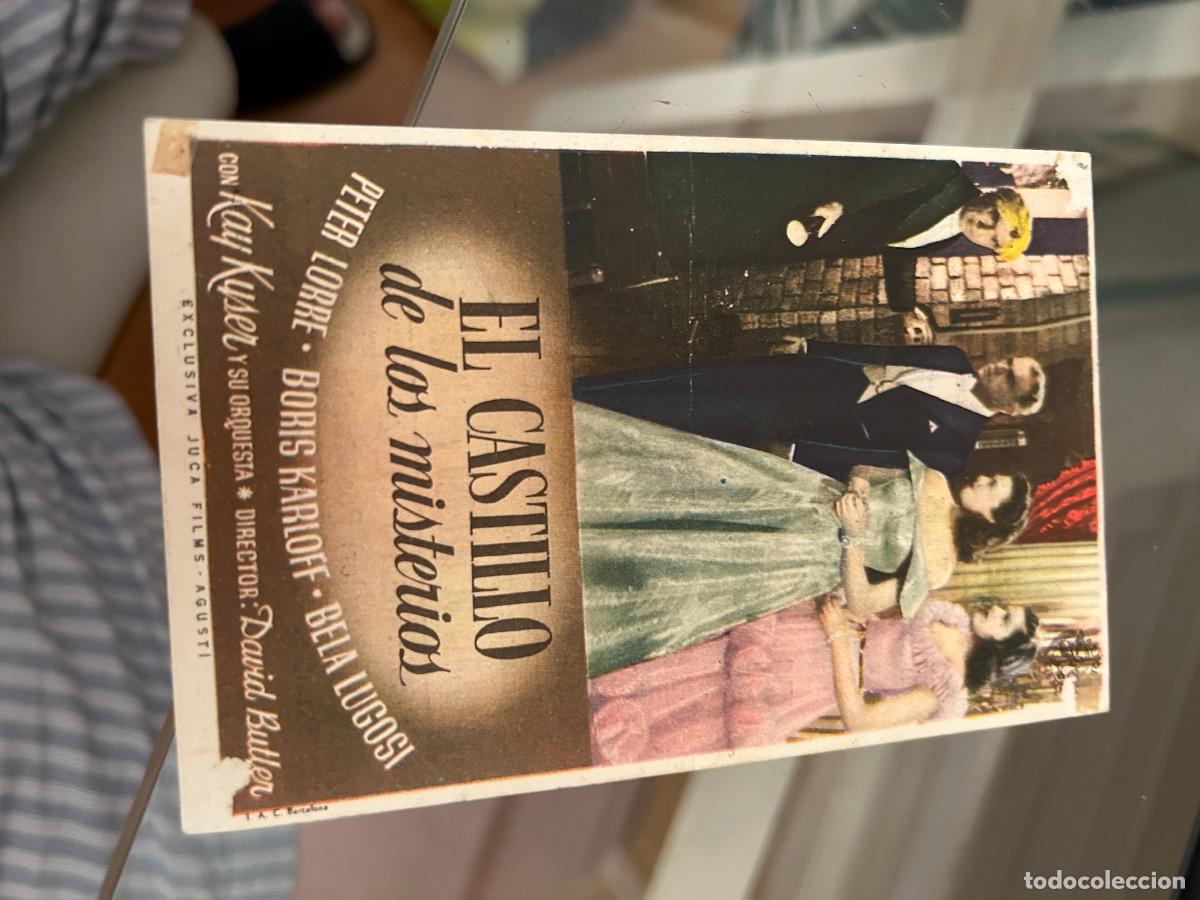 Cine: 1791 EL CASTILLO DE LOS MISTERIOS SALON CERVANTES ALCALA CON PUBLICIDAD BUEN ESTADO