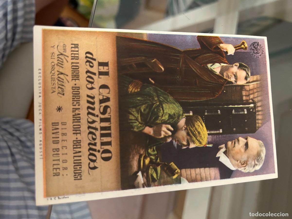 Cine: 1792 EL CASTILLO DE LOS MISTERIOS CINE TOLEDO CON PUBLICIDAD BUEN ESTADO