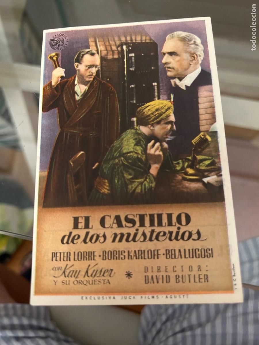 Cine: 1792 EL CASTILLO DE LOS MISTERIOS CINE TOLEDO CON PUBLICIDAD BUEN ESTADO