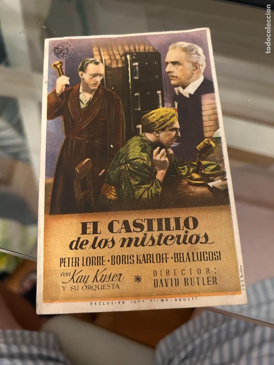 Cine: 1793 EL CASTILLOS DE LOS MISTERIOS CINEMA GOYA ZARAGOZA CON PUBLICIDAD BUEN ESTADO