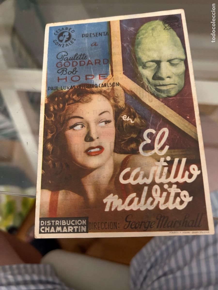 Cine: 1799 EL CASTILLO MALDITO CINE EUTERPE SALON IMPERIAL SABADELL CON PUBLICIDAD BUEN ESTADO