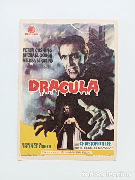 Cine: DRACULA PROGRAMA SENCILLO HISPAMEX PETER CUSHING CHRISTOPHER LEE TERENCE FISHER HAMMER - Foto 1