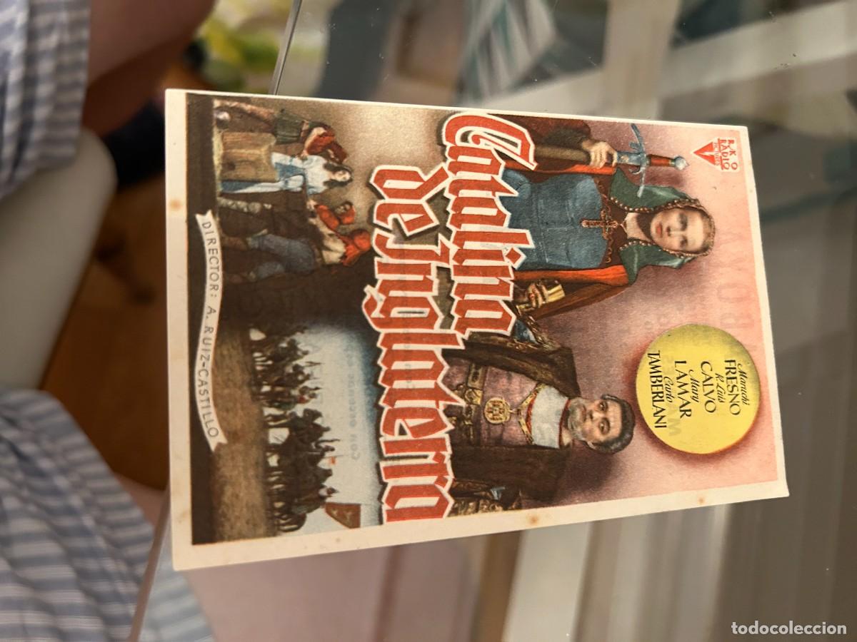 Cine: 1804 CATALINA DE INGLATERRA CINE SABOYA CASTELLON BUEN ESTADO CON PUBLICIDAD