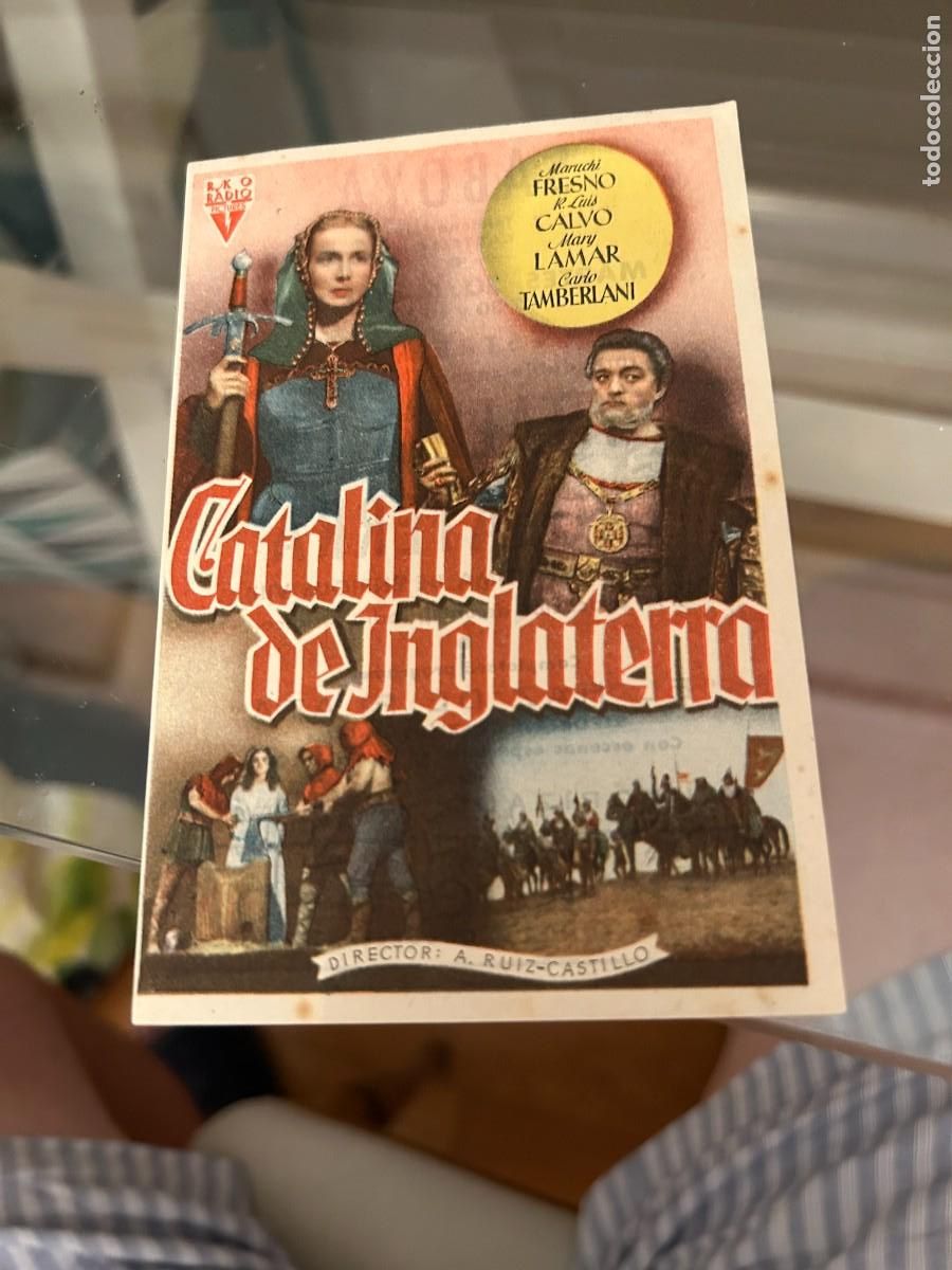 Cine: 1804 CATALINA DE INGLATERRA CINE SABOYA CASTELLON BUEN ESTADO CON PUBLICIDAD