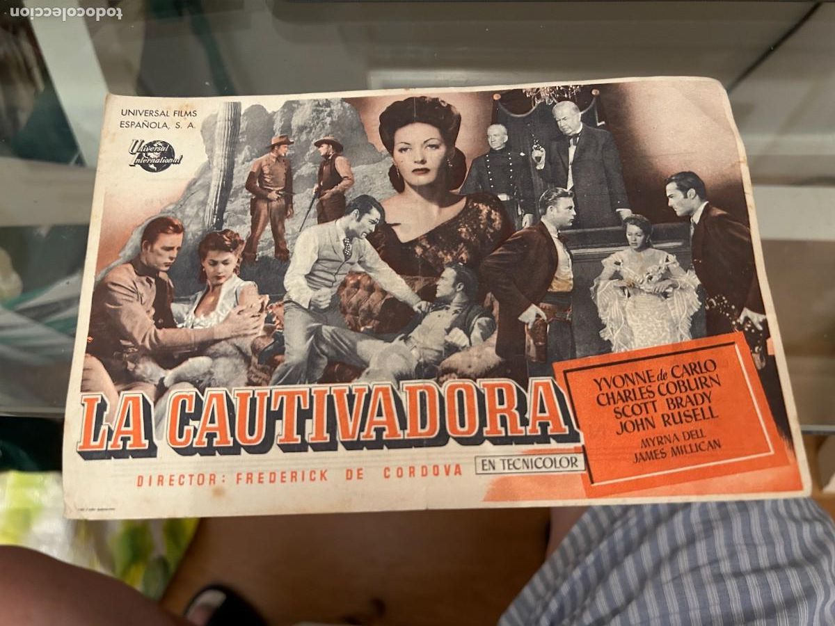 Cine: 1809 LA CAUTIVADORA CINES ARENAS LICEO Y OTROS BARCELONA CON PUBLICIDAD BUEN ESTADO
