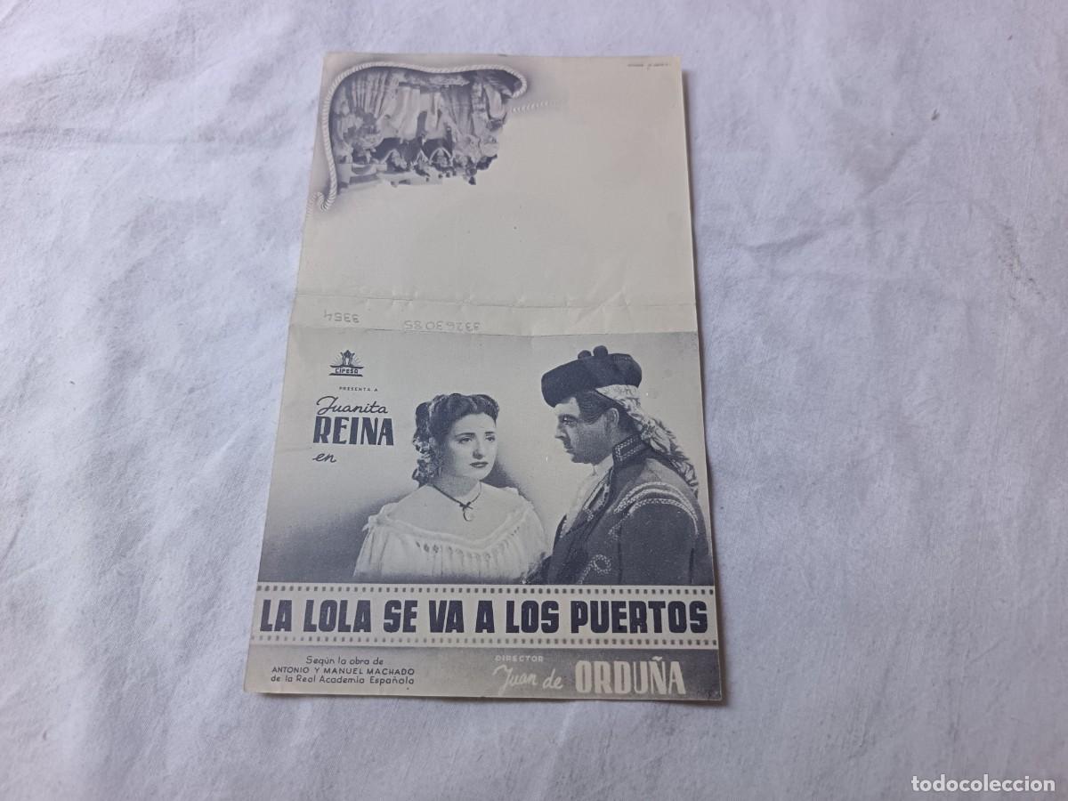Kino: Folleto de Mano de Cine, La Lola se va a los Puertos