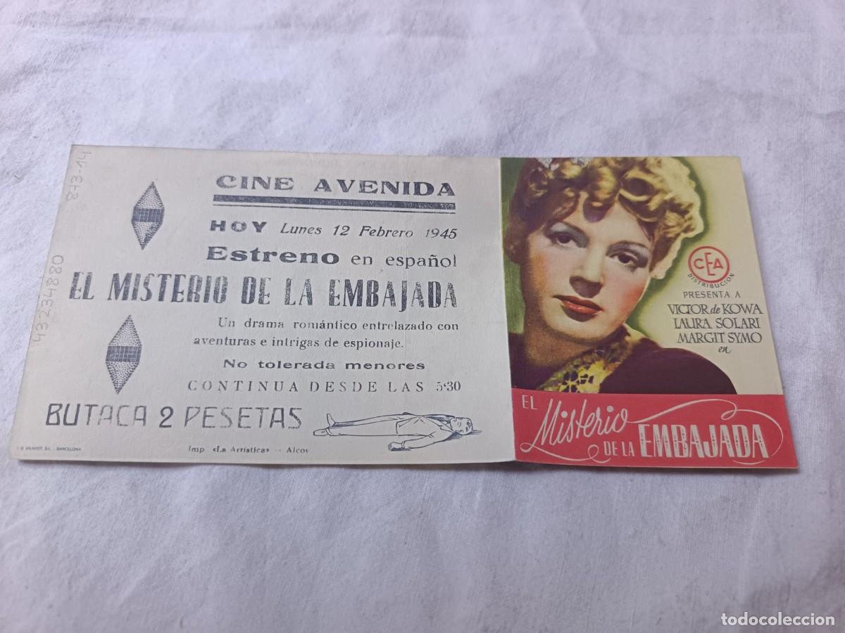 Kino: Folleto de Mano de Cine, El Misterio de la Embajada