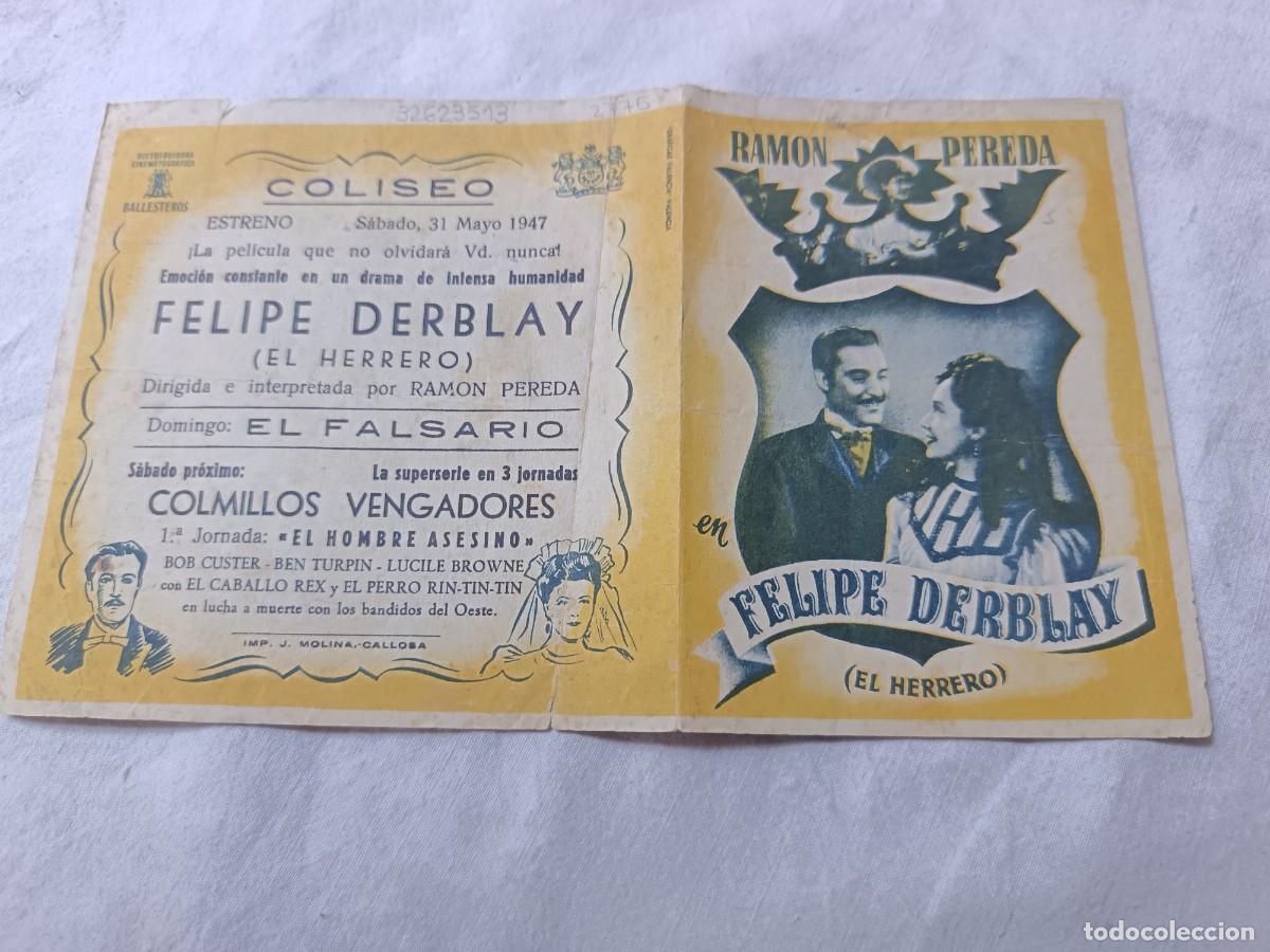 Kino: Folleto de Mano de Cine, Felipe Derblay El Herrero