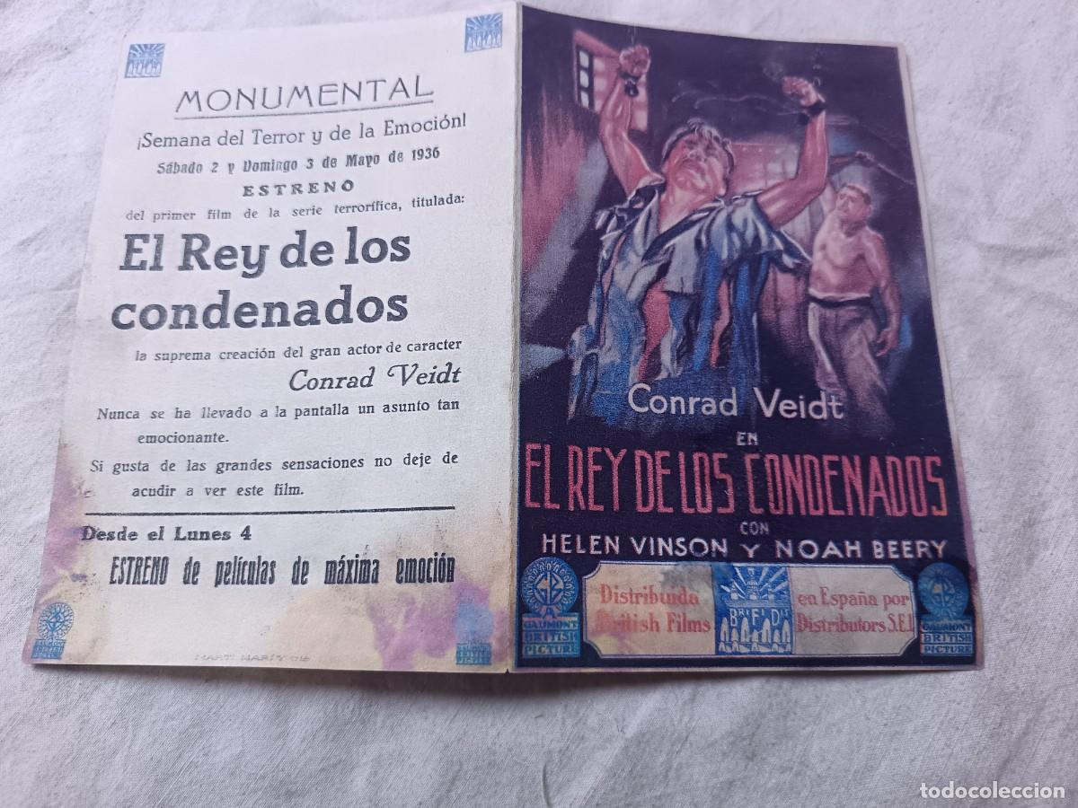 Cinema: Folleto de Mano de Cine, El Rey de los Condenados