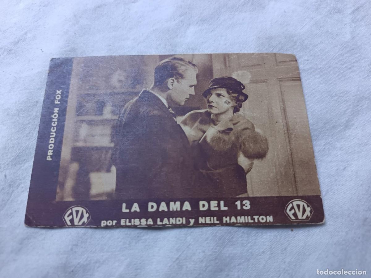 Cinema: Folleto de Mano de Cine, Tarjeta (cartulina), La Dama del 13