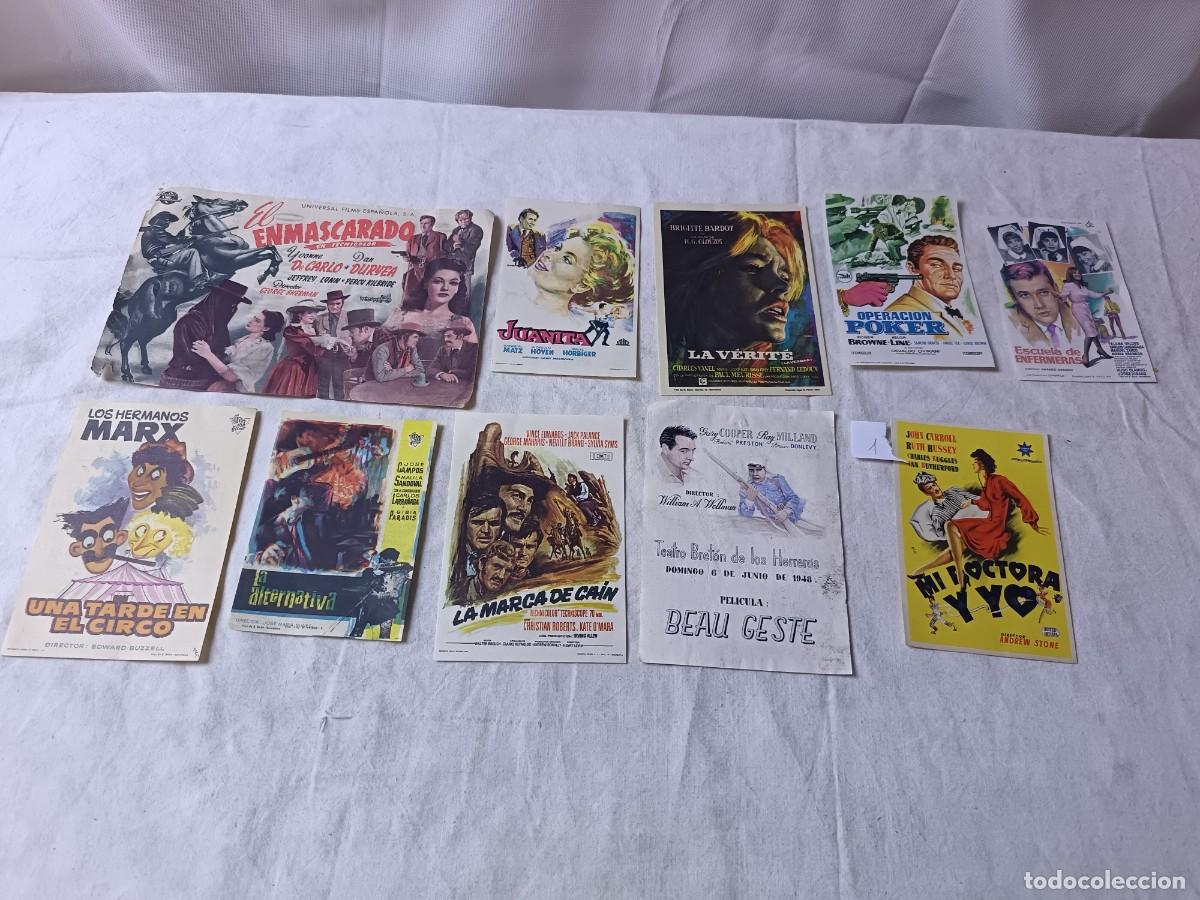 Cine: LF1, Lote de Folletos de Mano de Cine, surtidos