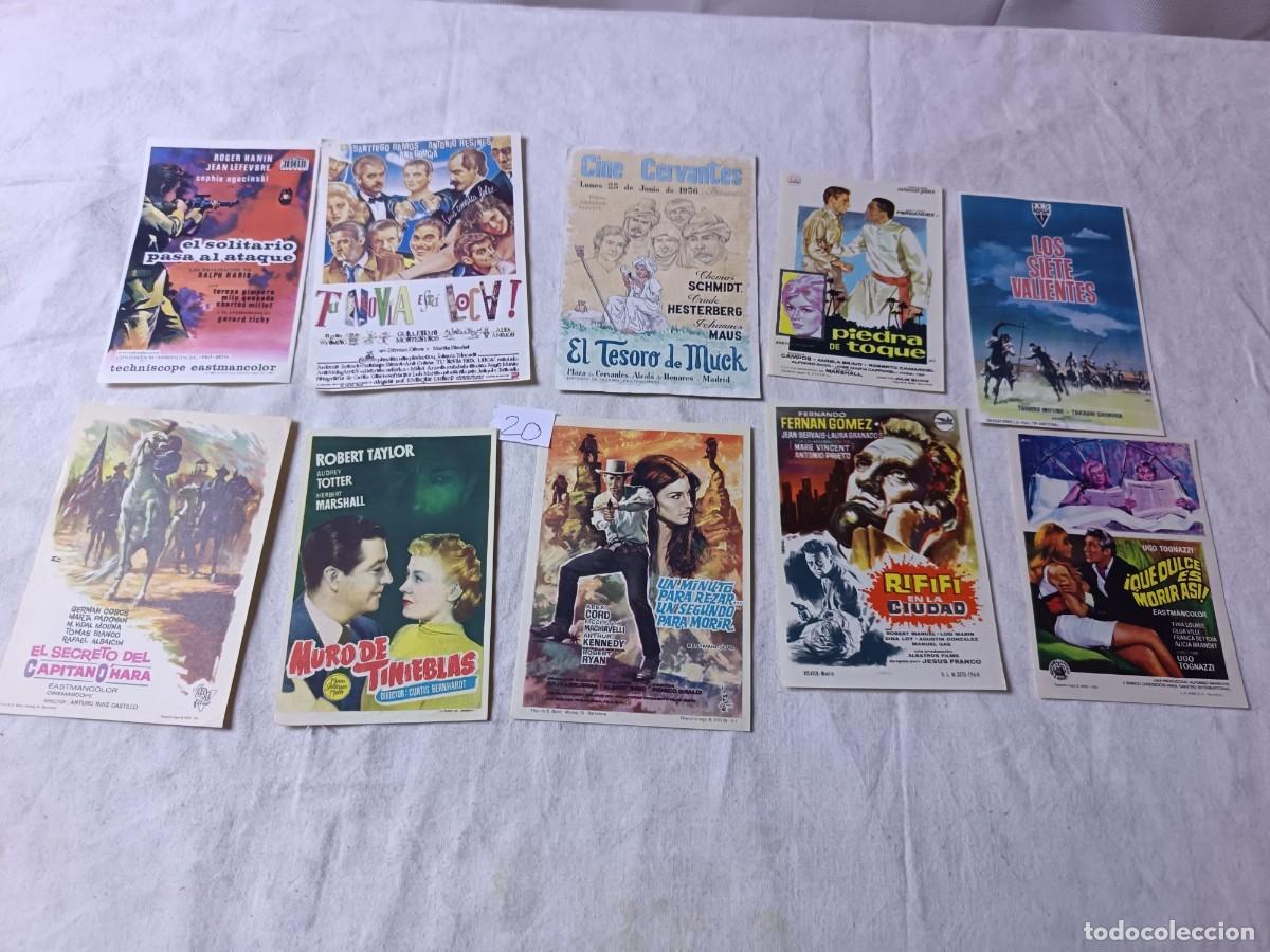 Kino: LF20, Lote de Folletos de Mano de Cine, surtidos