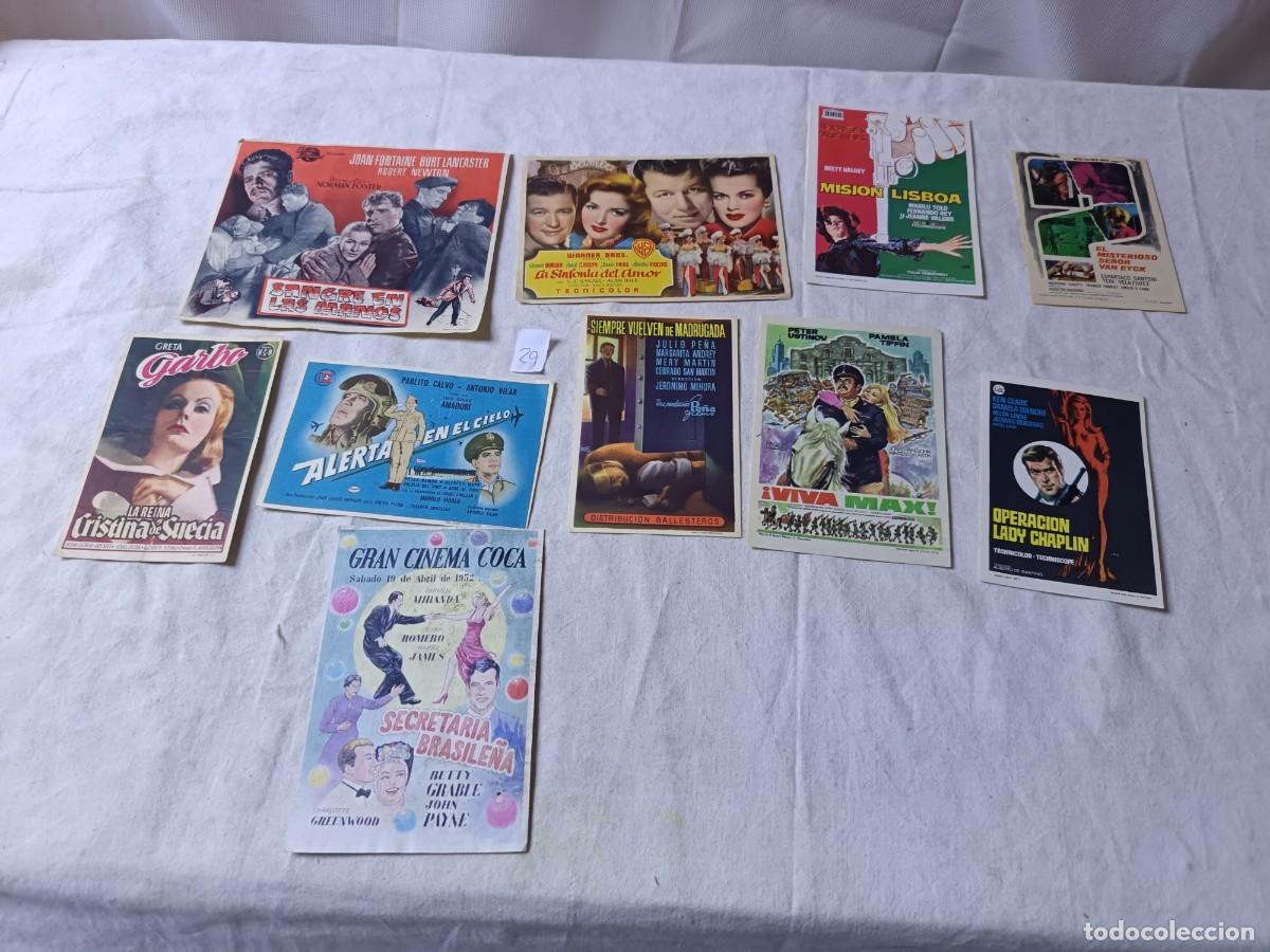 Cinema: LF29, Lote de Folletos de Mano de Cine, surtidos