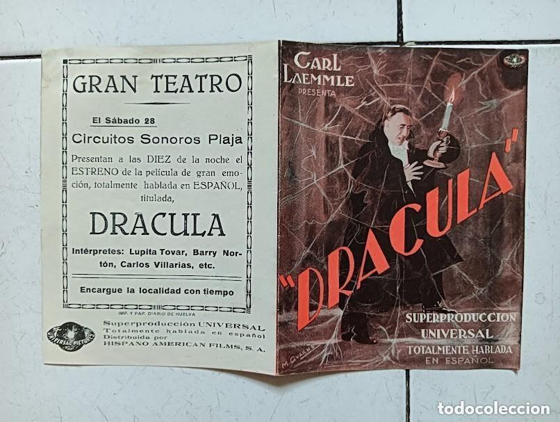 Kino: DRACULA PROGRAMA DOBLE UNIVERSAL CARLOS VILLARIAS LUPITA TOVAR TERROR