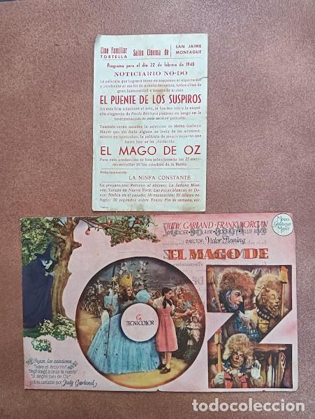Cine: EL MAGO DE OZ 2 PROGRAMAS MGM JUDY GARLAND ESTRENO - Foto 2