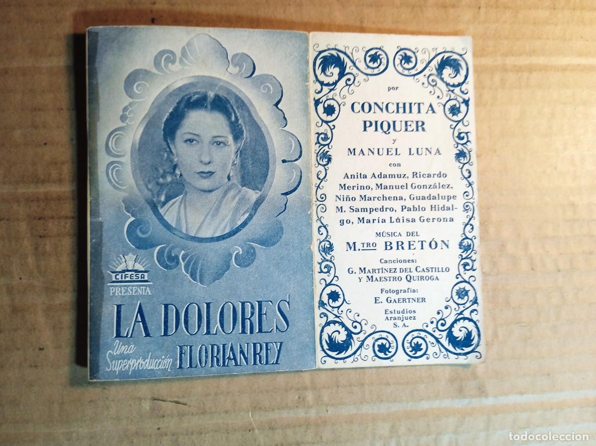  Flyers Publicitaires de films Anciens: FOLLETO DE MANO DOBLE DE LA PEL&Iacute;CULA LA DOLORES