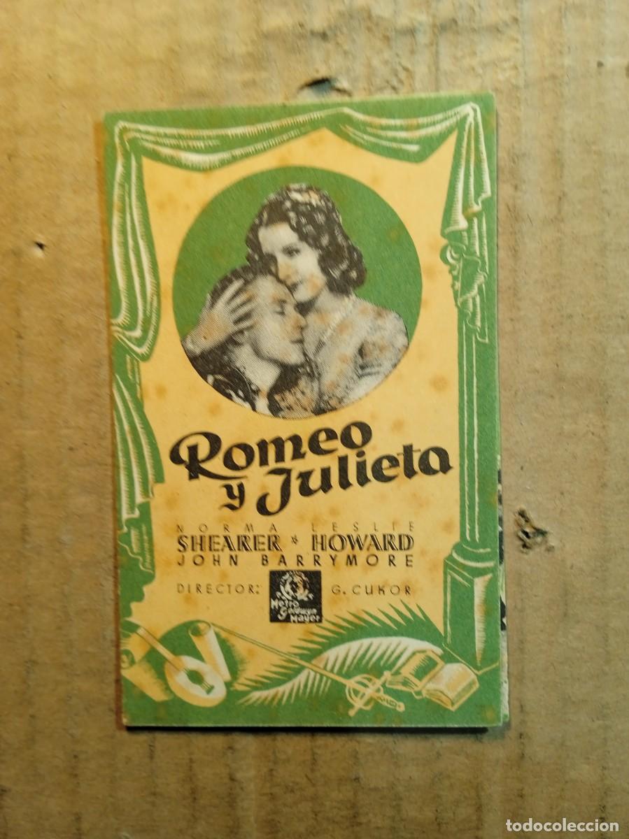  Foglietti di film di film antichi di cinema: FOLLETO DE MANO DOBLE DE LA PEL&Iacute;CULA ROMEO Y JULIETA