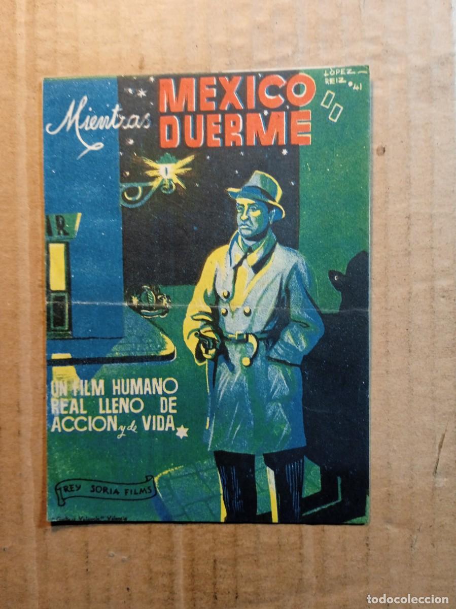 Cinema: FOLLETO DE MANO DOBLE DE LA PEL&Iacute;CULA MIENTRAS M&Eacute;XICO DUERME