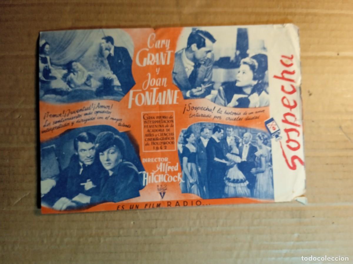 Cine: FOLLETO DE MANO DOBLE DE LA PEL&Iacute;CULA SOSPECHA - Foto 2