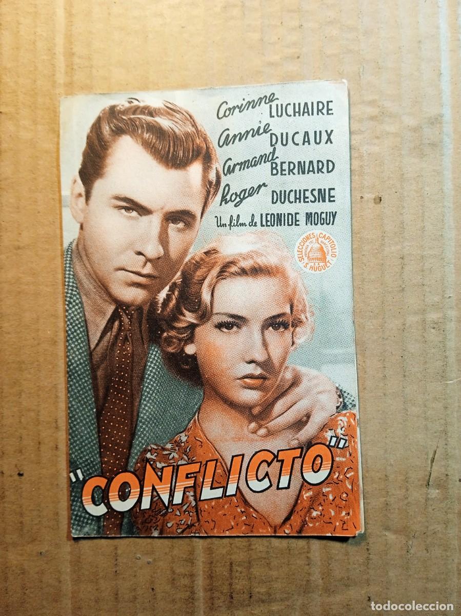 Foglietti di film di film antichi di cinema: FOLLETO DE MANO DOBLE DE LA PEL&Iacute;CULA CONFLICTO