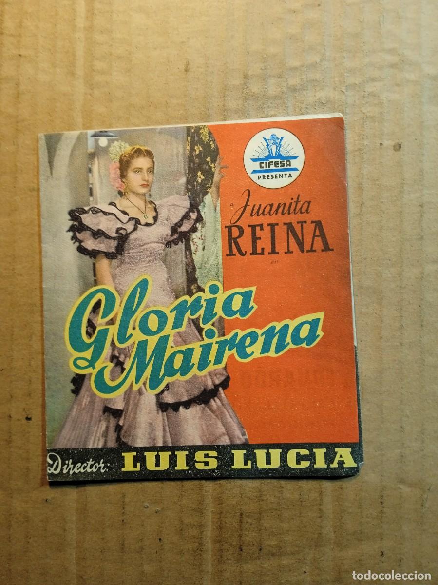  Flyers Publicitaires de films Anciens: FOLLETO DE MANO DOBLE DE LA PEL&Iacute;CULA GLORIA MAIRENA