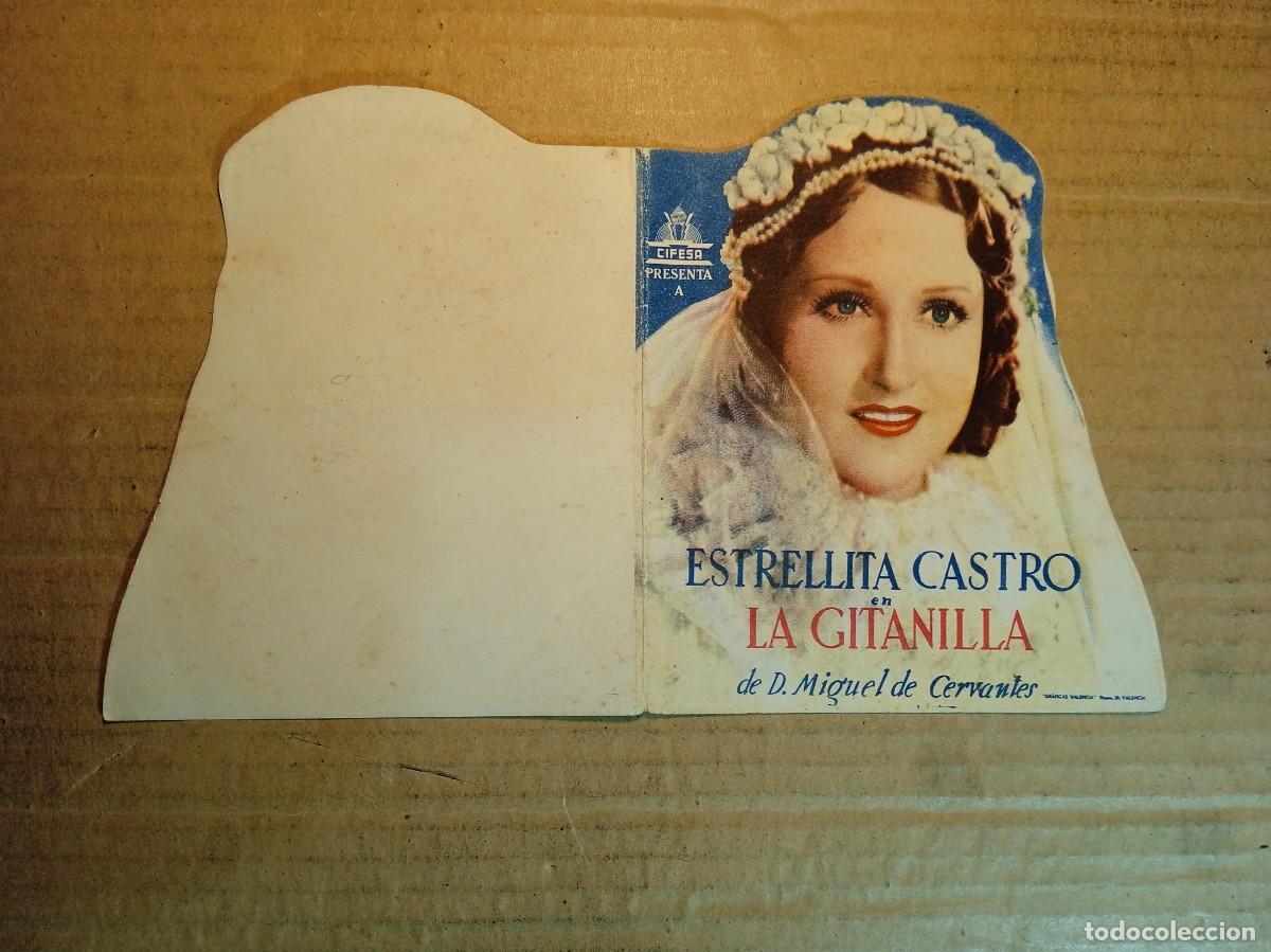 Cine: FOLLETO DE MANO TROQUELADO LA GITANILLA - Foto 3