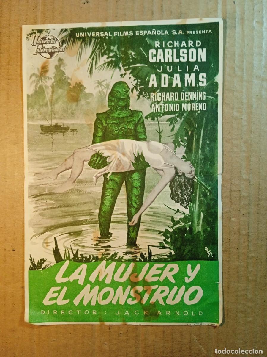 Cinema: FOLLETO DE MANO GIGANTE DE LA PEL&Iacute;CULA LA MUJER Y EL MONSTRUO