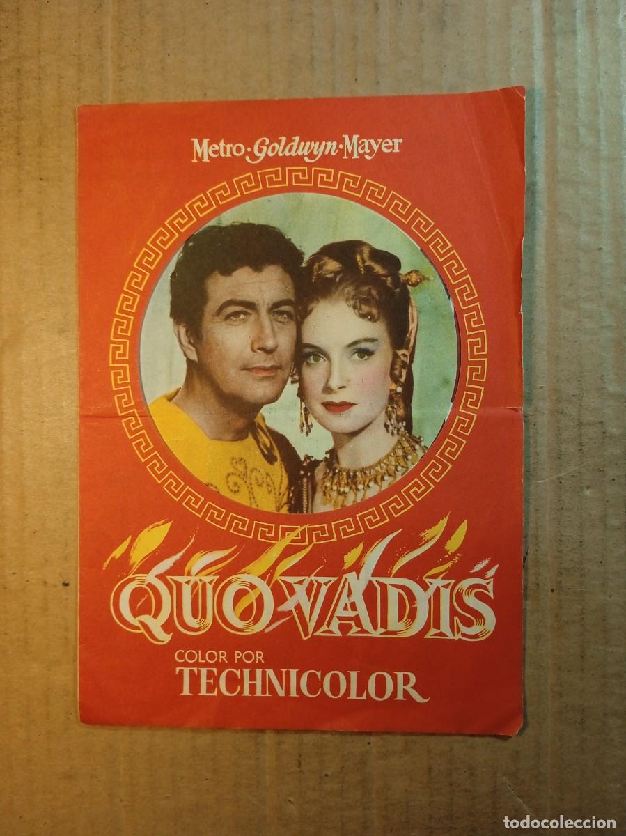 Kino: FOLLETO DE MANO DOBLE DE LA PEL&Iacute;CULA QUO VADIS