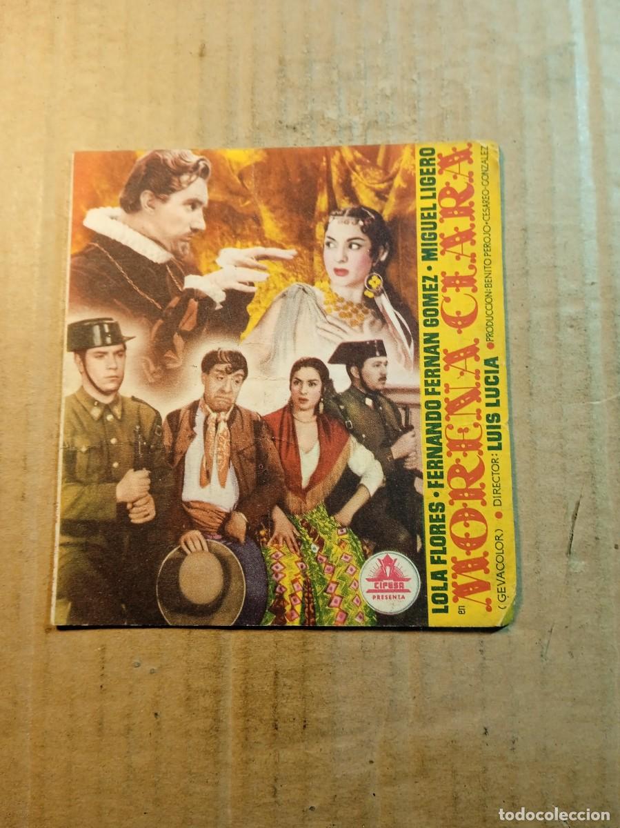 Flyers Publicitaires de films Anciens: FOLLETO DE MANO DOBLE DE LA PEL&Iacute;CULA MORENA CLARA