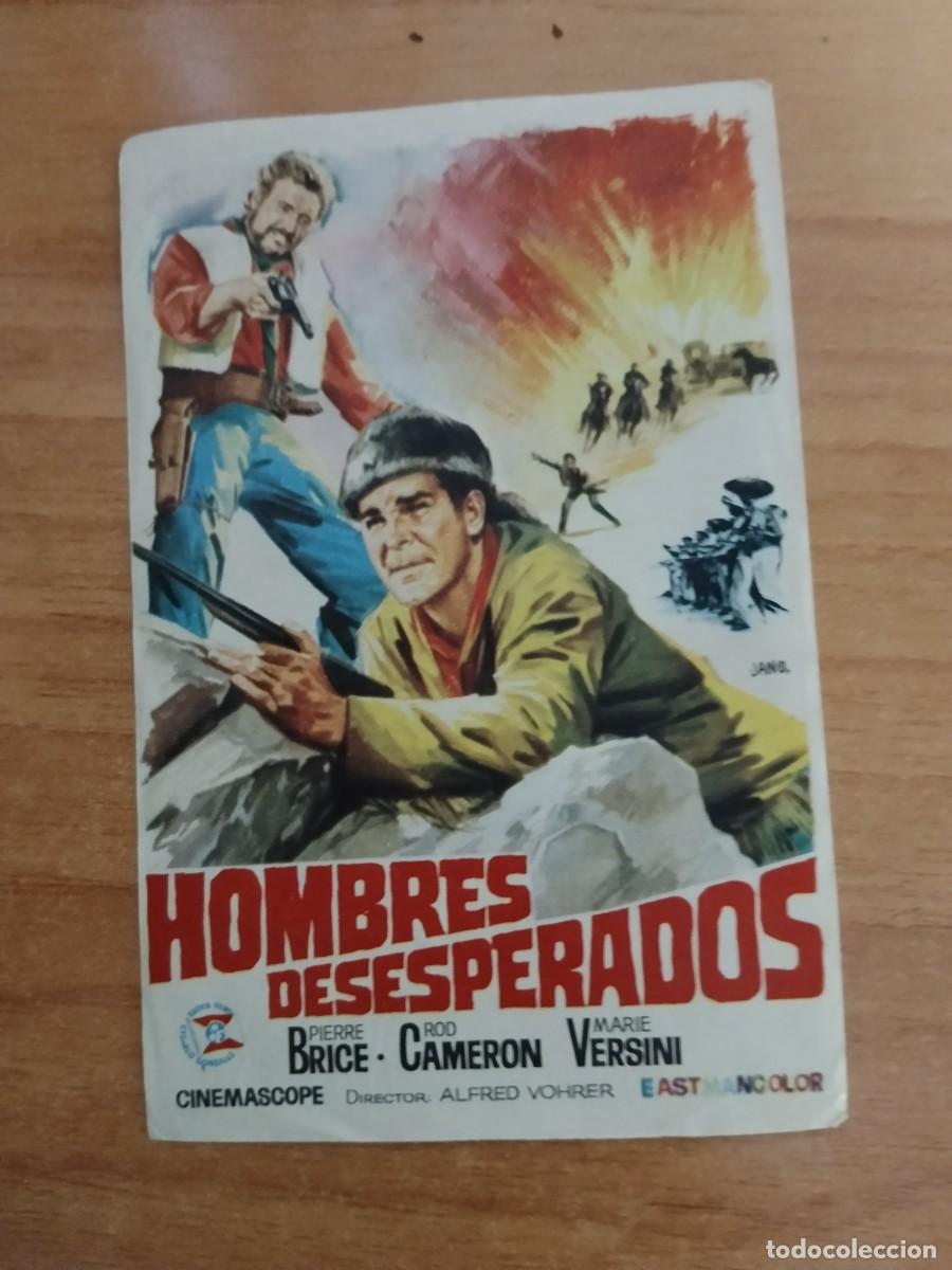 Cine: ROSA-PROGRAMA DE LA PELICULA --`HOMBRES DESESPERADOS