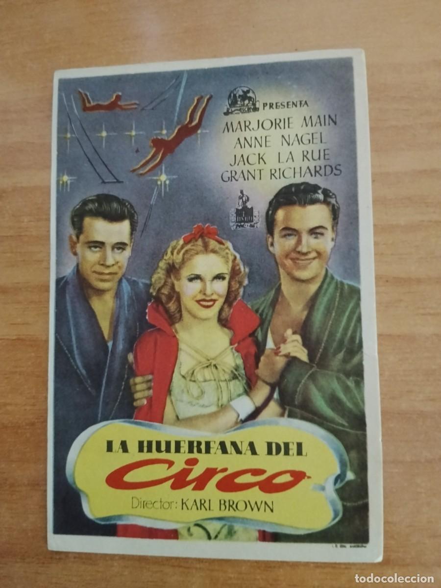 Cine: ROSA-PROGRAMA DE LA PELICULA --`LA HUERFANA DEL CIRCO - Foto 1