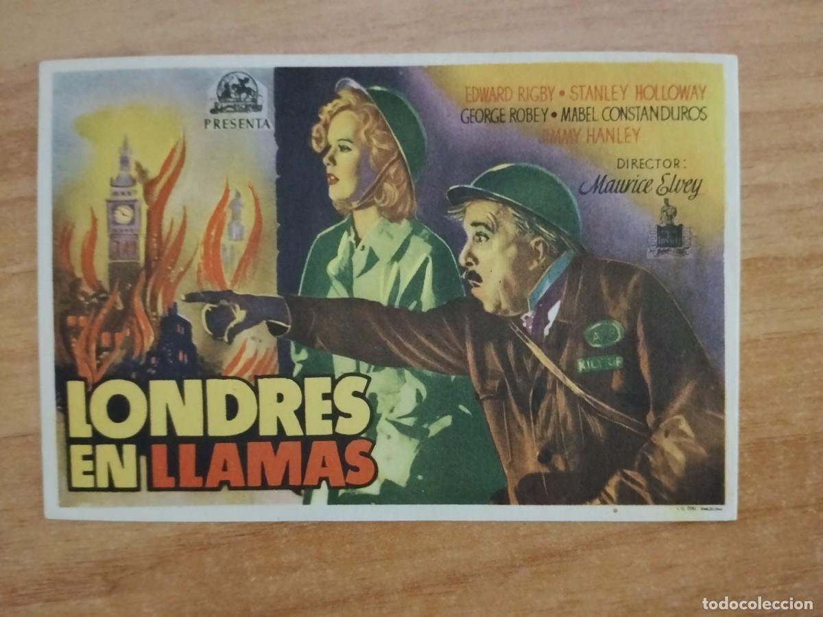 Cine: ROSA-PROGRAMA DE LA PELICULA --`LONDRES EN LLAMAS