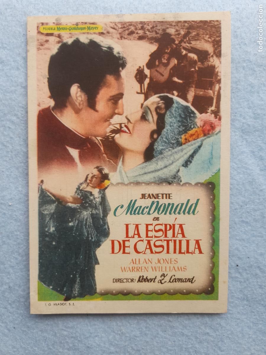 Kino: La Esp&iacute;a de Castilla. Jeanette MacDonald, Allan Jones, Warren Williams.