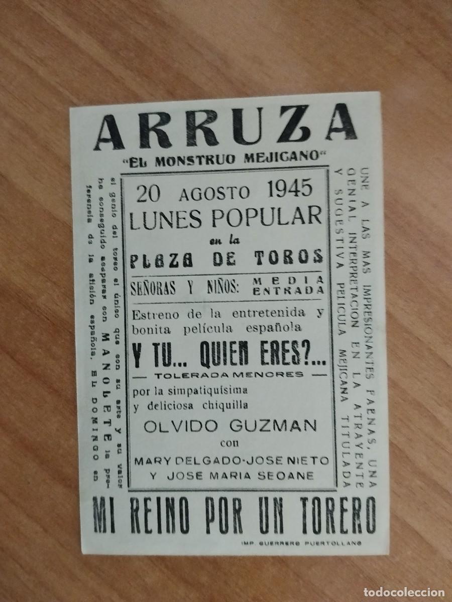 Cine: TURQ-PROGRAMA DE LA PELICULA --`Y TU QUIEN ERES ? CT - Foto 2