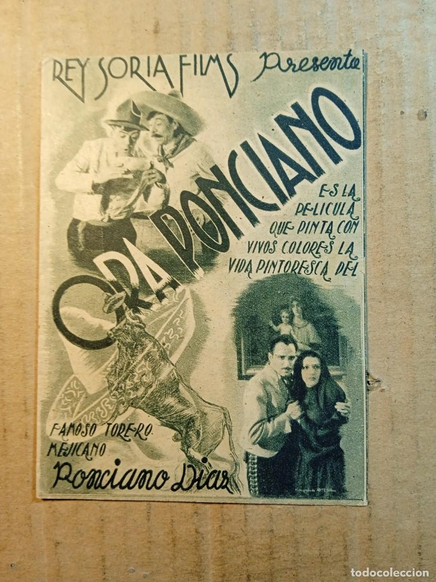  Flyers Publicitaires de films Anciens: FOLLETO DE MANO DOBLE DE LA PEL&Iacute;CULA ORA PONCIANO