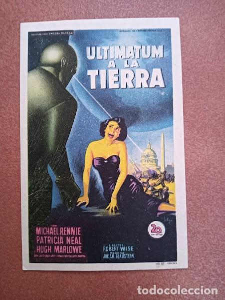 Cinema: ULTIMATUM A LA TIERRA PROGRAMA SENCILLO FOX MICHAEL RENNIE PATRICIA NEAL SCIFI