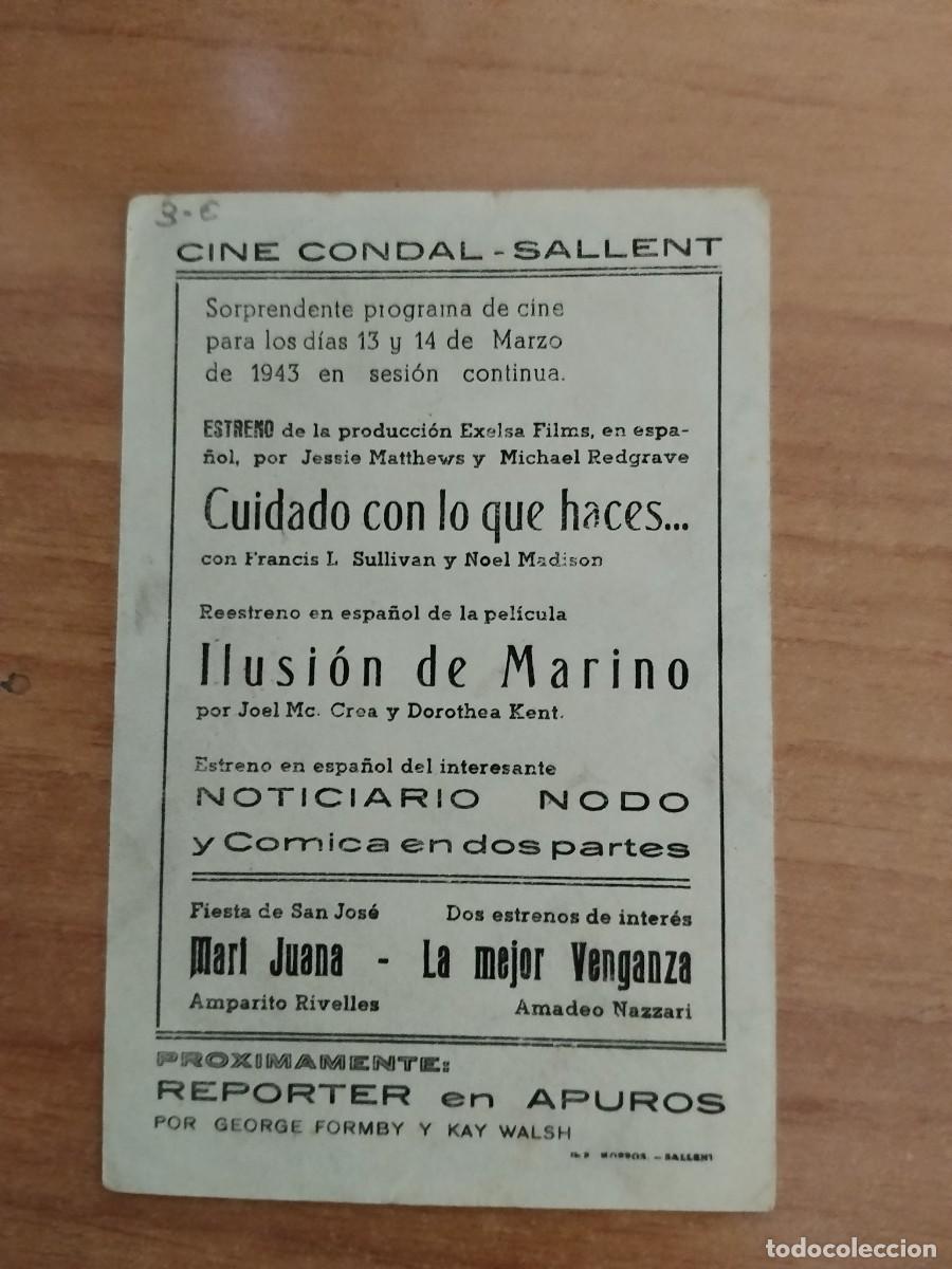 Cine: TURQ-PROGRAMA DE LA PELICULA --`CUIDADO CON LO QUE HACES CT - Foto 2