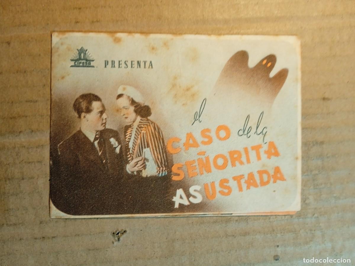 Cine: FOLLETO DE MANO DOBLE DE LA PEL&Iacute;CULA EL CASO DE LA SE&Ntilde;ORITA ASUSTADA