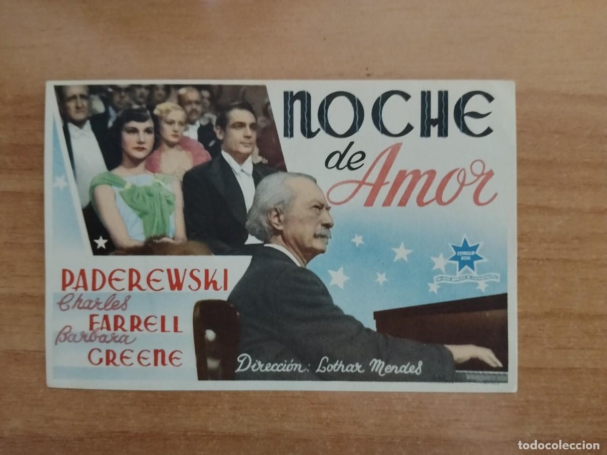 Cine: ROSA -PROGRAMA DE LA PELICULA --`NOCHE DE AMOR