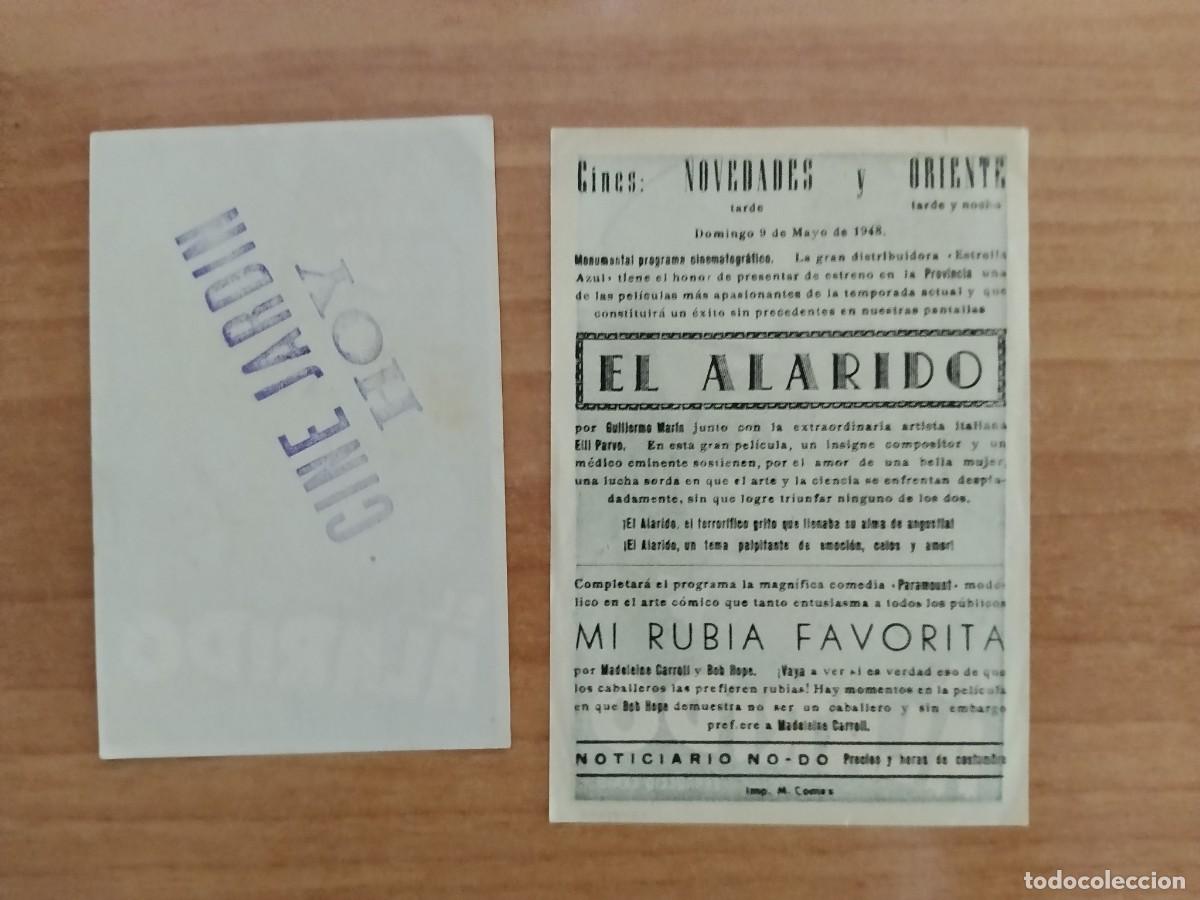 Cine: TURQ -PROGRAMA DE LA PELICULA --`EL ALARIDO - Foto 3