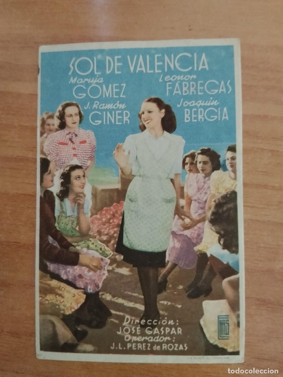 Cine: ROSA -PROGRAMA DE LA PELICULA --`SOL DE VALENCIA