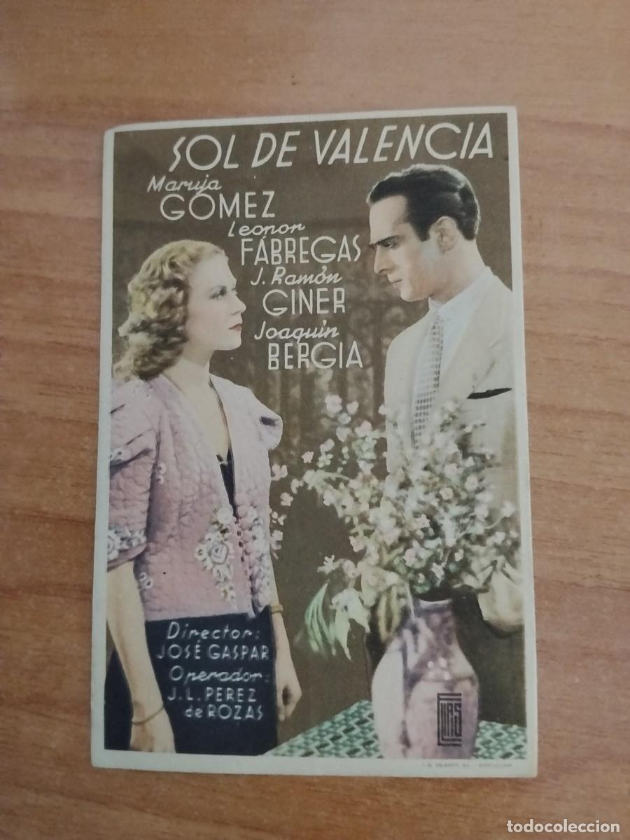 Cine: ROSA -PROGRAMA DE LA PELICULA --`SOL DE VALENCIA